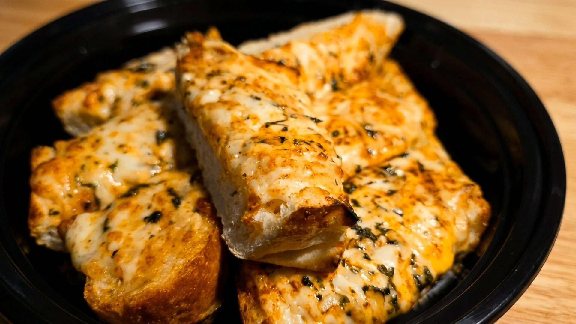 Garlic cheese bread and other regulars