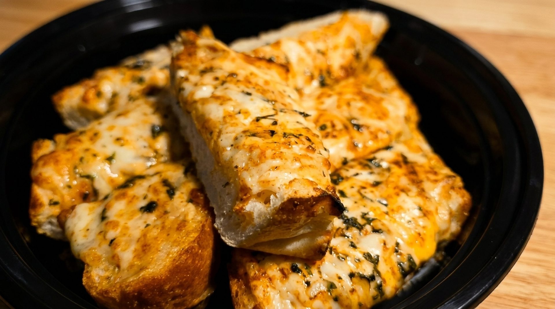 Garlic cheese bread and other regulars