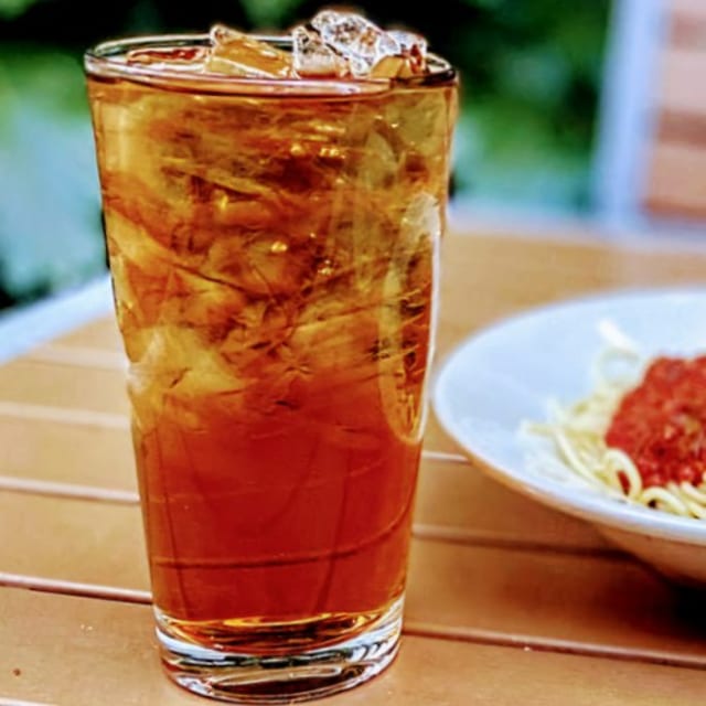 Fresh Brewed Unsweetened Iced Tea.