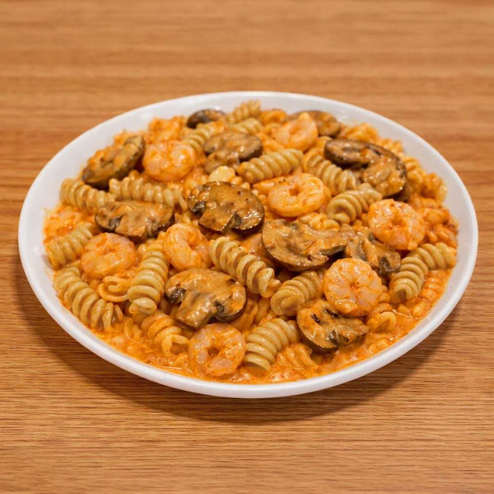 Shrimp & Mushrooms.