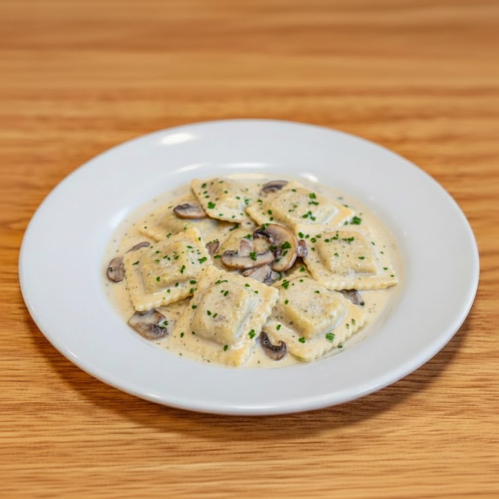 Side of 6 Ravioli with Sauce.