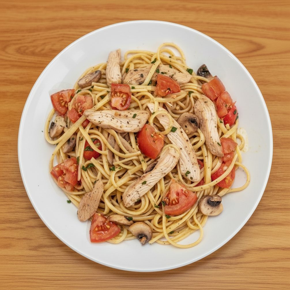 Smoked Chicken Olio.