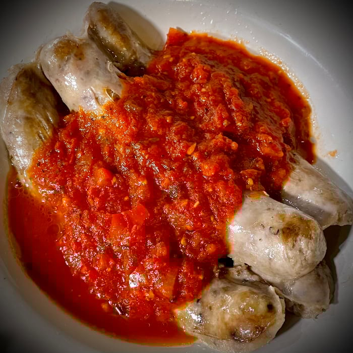 Side of Italian Sausages with Marinara.