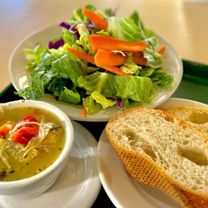 Soup and Side House Salad.