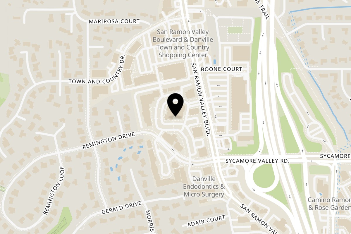 Map showing the location of The Great Impasta on 318 Sycamore Valley Rd in Danville